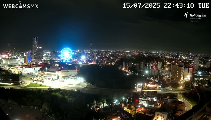 Puebla de Zaragoza City Skyline Live Cam - Puebla, Estado de Puebla, Mexico