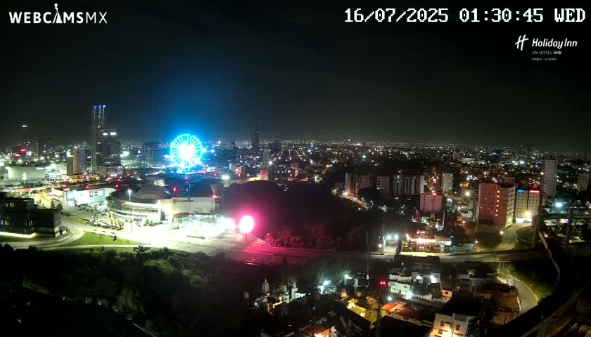Puebla de Zaragoza City Skyline Live Cam - Puebla, Estado de Puebla, Mexico