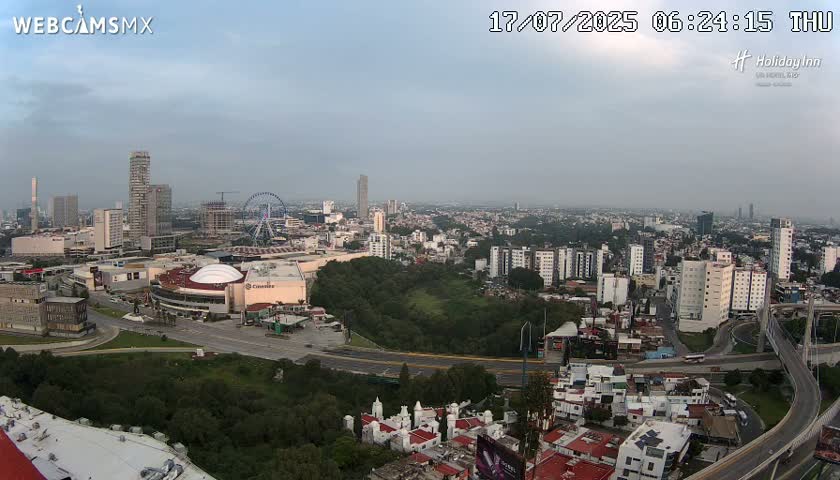 Puebla de Zaragoza City Skyline Live Cam - Puebla, Estado de Puebla, Mexico