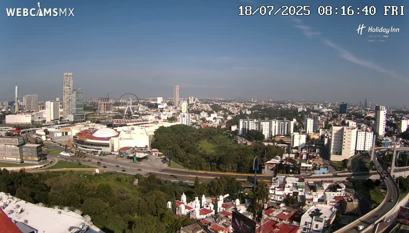 Puebla de Zaragoza City Skyline Live Cam - Puebla, Estado de Puebla, Mexico