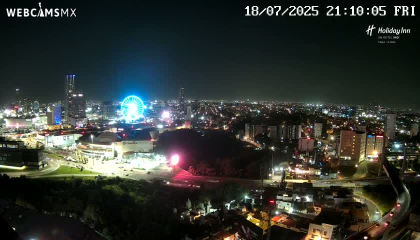 Puebla de Zaragoza City Skyline Live Cam - Puebla, Estado de Puebla, Mexico