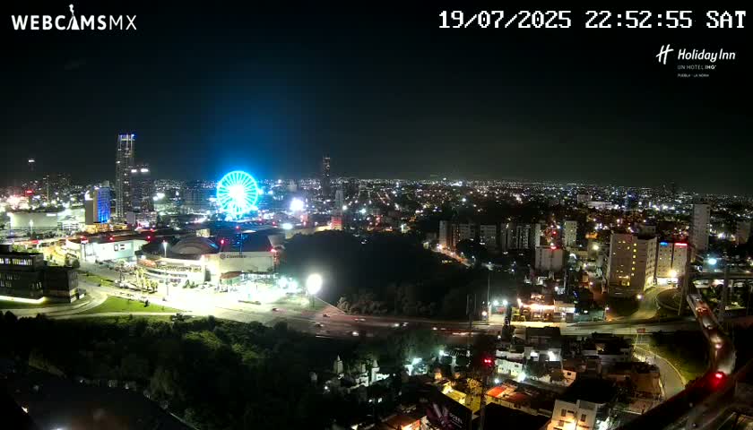 Puebla de Zaragoza City Skyline Live Cam - Puebla, Estado de Puebla, Mexico