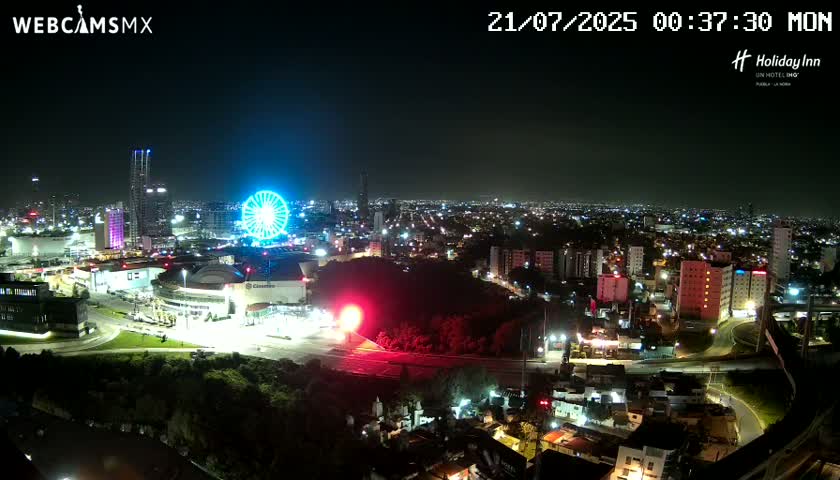 Puebla de Zaragoza City Skyline Live Cam - Puebla, Estado de Puebla, Mexico