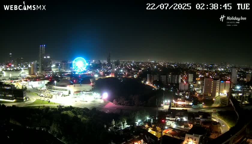 Puebla de Zaragoza City Skyline Live Cam - Puebla, Estado de Puebla, Mexico