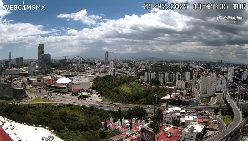 Puebla de Zaragoza City Skyline Live Cam - Puebla, Estado de Puebla, Mexico