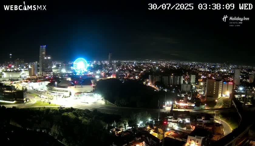 Puebla de Zaragoza City Skyline Live Cam - Puebla, Estado de Puebla, Mexico