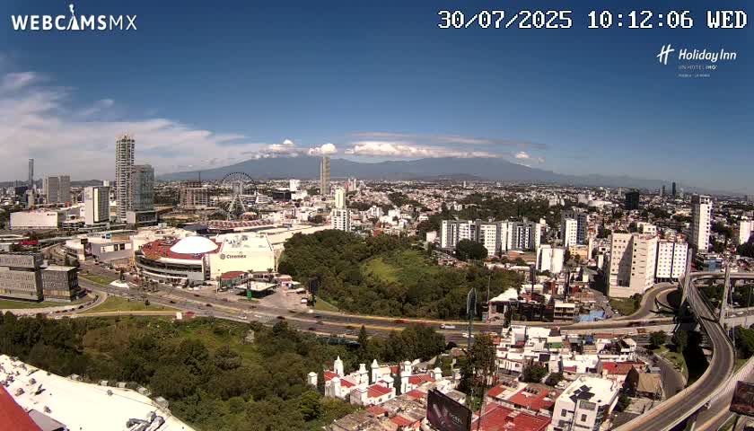Puebla de Zaragoza City Skyline Live Cam - Puebla, Estado de Puebla, Mexico