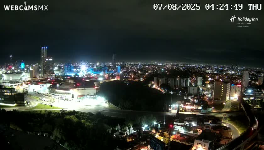 Puebla de Zaragoza City Skyline Live Cam - Puebla, Estado de Puebla, Mexico