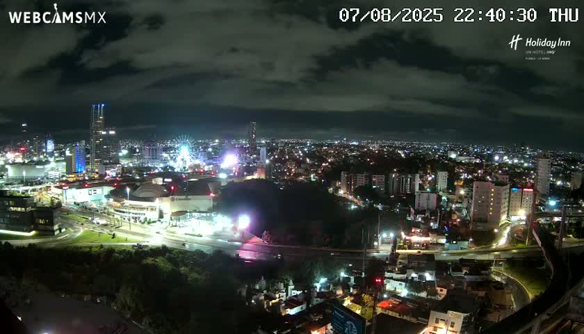 Puebla de Zaragoza City Skyline Live Cam - Puebla, Estado de Puebla, Mexico