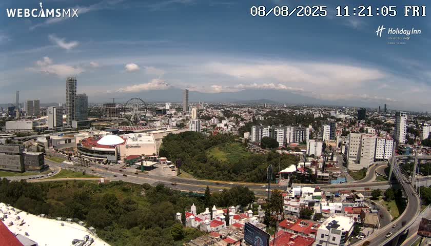 Puebla de Zaragoza City Skyline Live Cam - Puebla, Estado de Puebla, Mexico