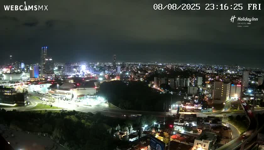 Puebla de Zaragoza City Skyline Live Cam - Puebla, Estado de Puebla, Mexico
