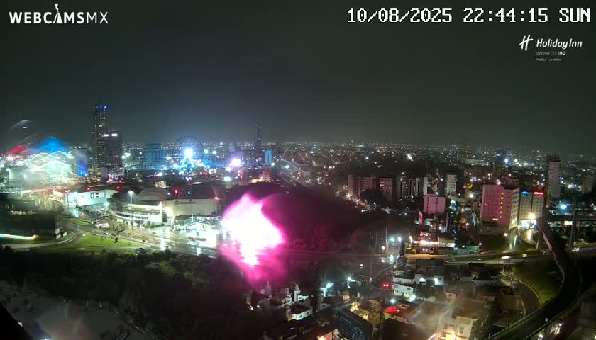 Puebla de Zaragoza City Skyline Live Cam - Puebla, Estado de Puebla, Mexico