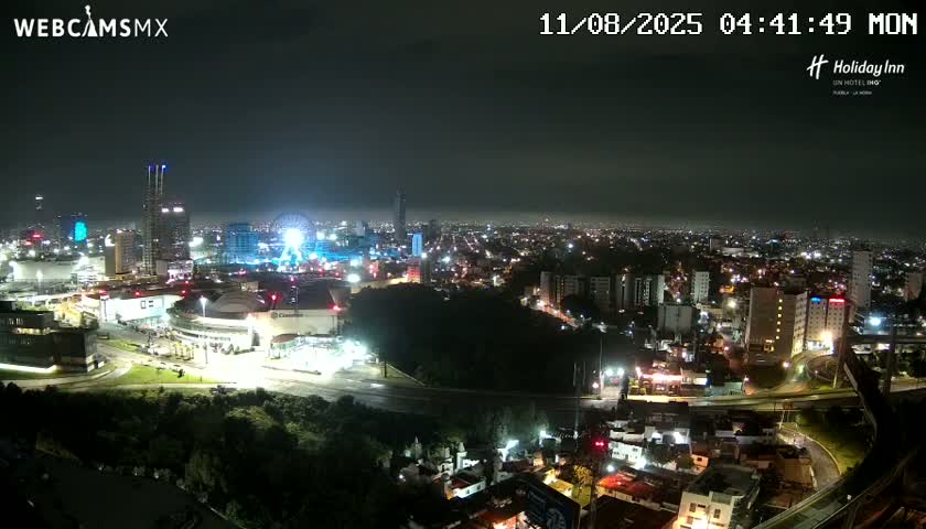 Puebla de Zaragoza City Skyline Live Cam - Puebla, Estado de Puebla, Mexico