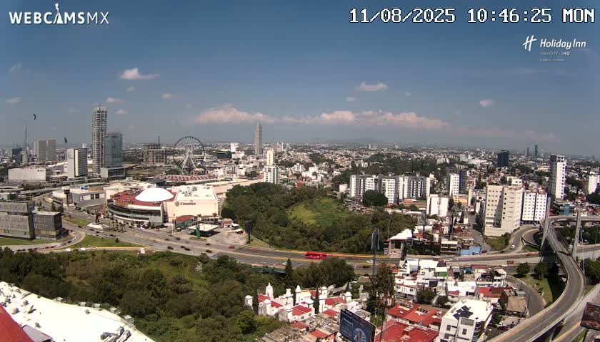Puebla de Zaragoza City Skyline Live Cam - Puebla, Estado de Puebla, Mexico