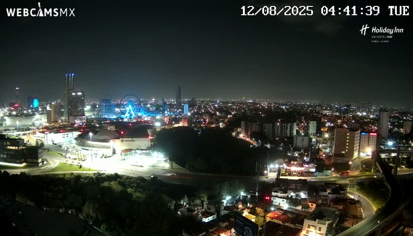 Puebla de Zaragoza City Skyline Live Cam - Puebla, Estado de Puebla, Mexico