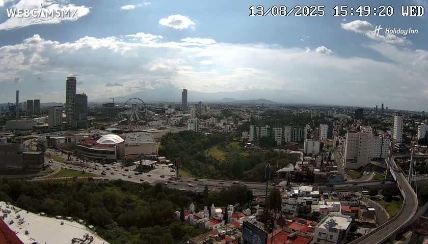 Puebla de Zaragoza City Skyline Live Cam - Puebla, Estado de Puebla, Mexico