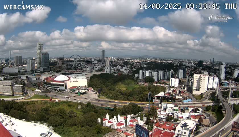 Puebla de Zaragoza City Skyline Live Cam - Puebla, Estado de Puebla, Mexico