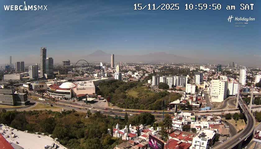 Puebla de Zaragoza City Skyline Live Cam - Puebla, Estado de Puebla, Mexico
