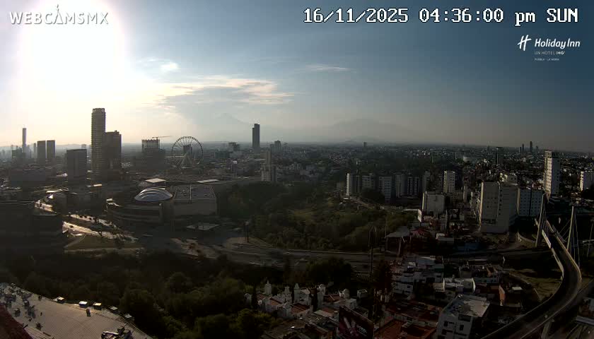 Puebla de Zaragoza City Skyline Live Cam - Puebla, Estado de Puebla, Mexico