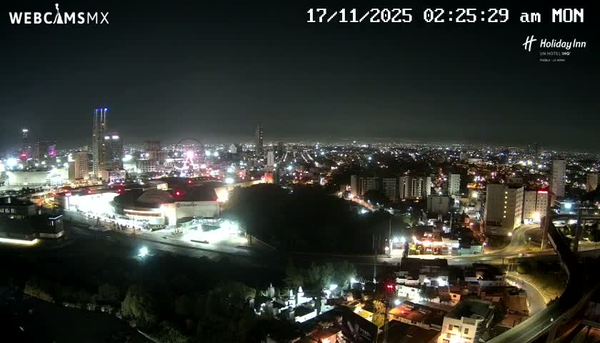 Puebla de Zaragoza City Skyline Live Cam - Puebla, Estado de Puebla, Mexico