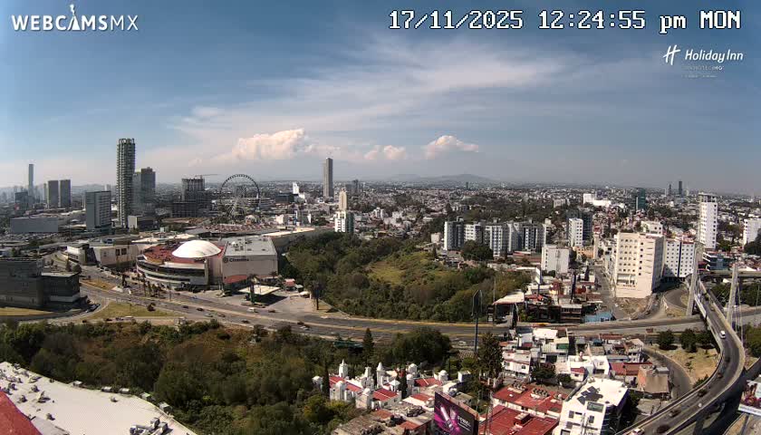 Puebla de Zaragoza City Skyline Live Cam - Puebla, Estado de Puebla, Mexico