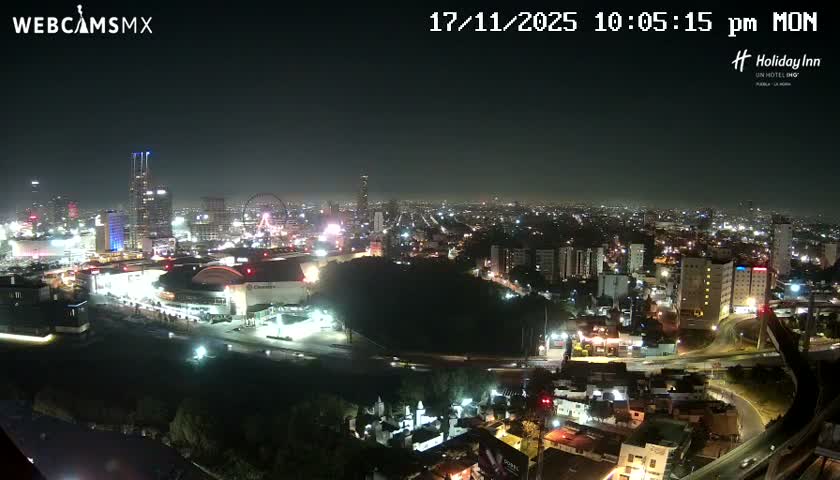 Puebla de Zaragoza City Skyline Live Cam - Puebla, Estado de Puebla, Mexico