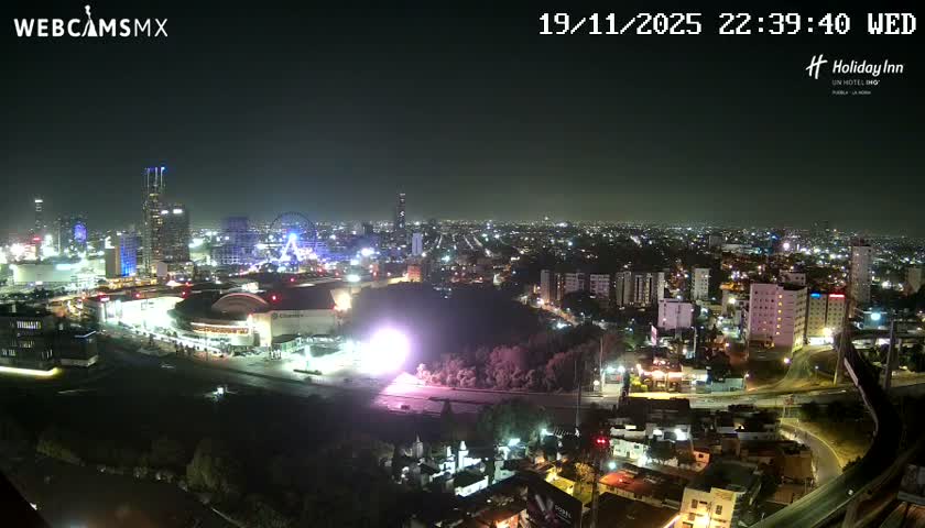 Puebla de Zaragoza City Skyline Live Cam - Puebla, Estado de Puebla, Mexico