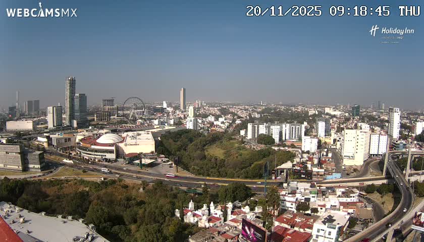 Puebla de Zaragoza City Skyline Live Cam - Puebla, Estado de Puebla, Mexico