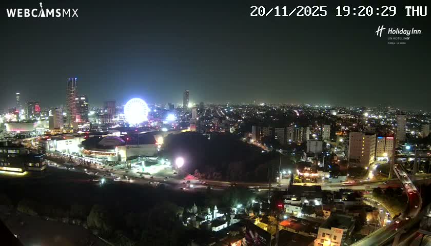 Puebla de Zaragoza City Skyline Live Cam - Puebla, Estado de Puebla, Mexico