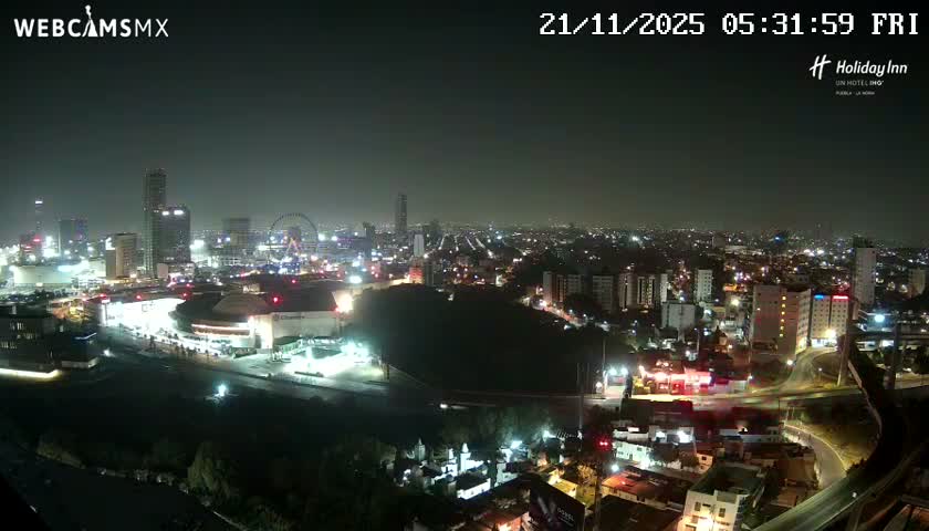 Puebla de Zaragoza City Skyline Live Cam - Puebla, Estado de Puebla, Mexico