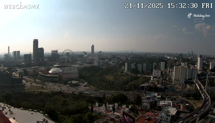 Puebla de Zaragoza City Skyline Live Cam - Puebla, Estado de Puebla, Mexico
