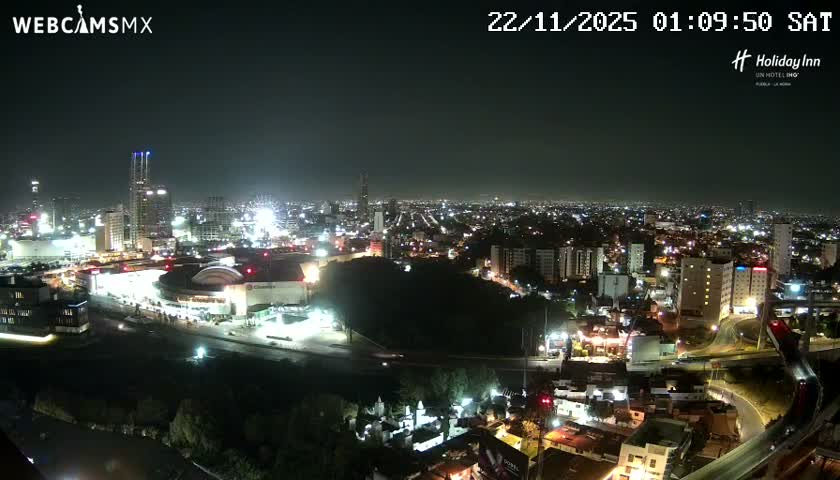 Puebla de Zaragoza City Skyline Live Cam - Puebla, Estado de Puebla, Mexico