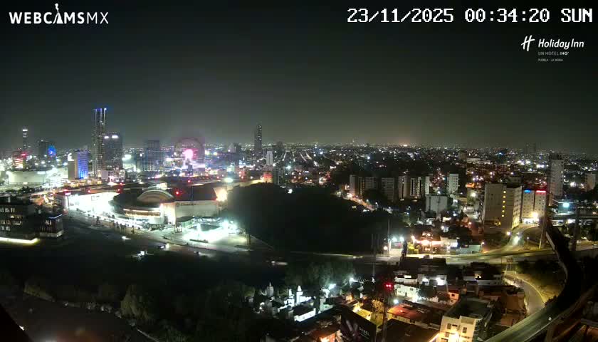 Puebla de Zaragoza City Skyline Live Cam - Puebla, Estado de Puebla, Mexico