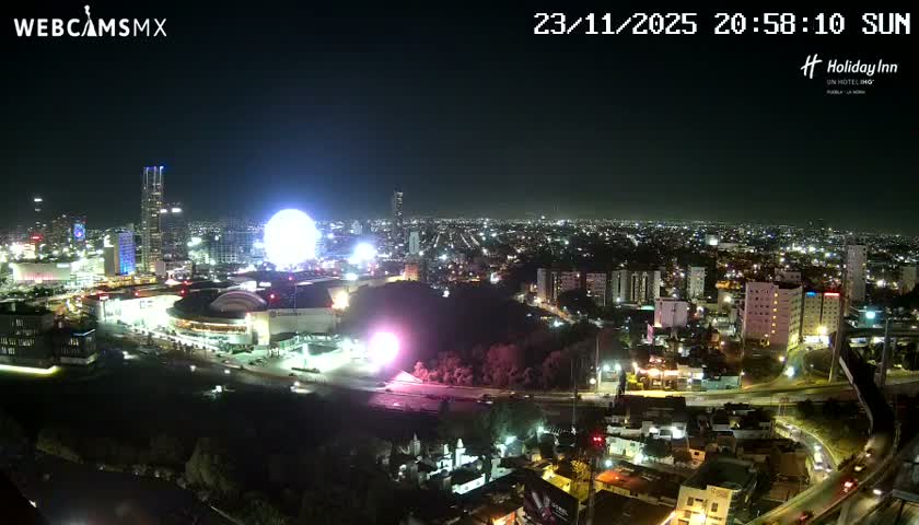 Puebla de Zaragoza City Skyline Live Cam - Puebla, Estado de Puebla, Mexico