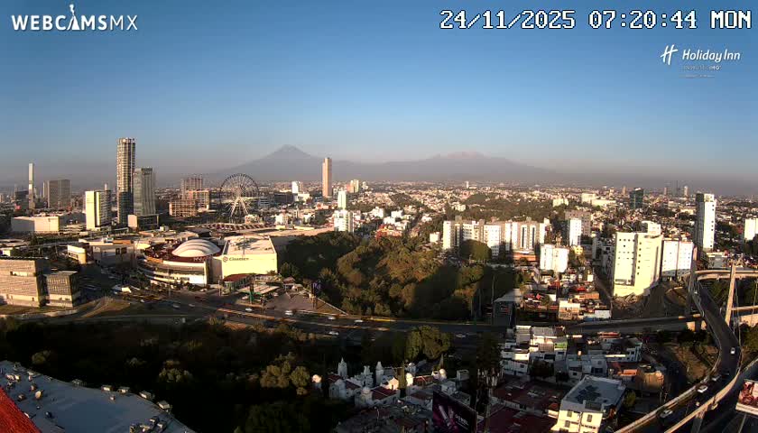Puebla de Zaragoza City Skyline Live Cam - Puebla, Estado de Puebla, Mexico