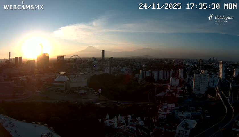 Puebla de Zaragoza City Skyline Live Cam - Puebla, Estado de Puebla, Mexico