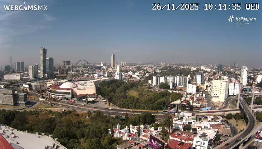 Puebla de Zaragoza City Skyline Live Cam - Puebla, Estado de Puebla, Mexico