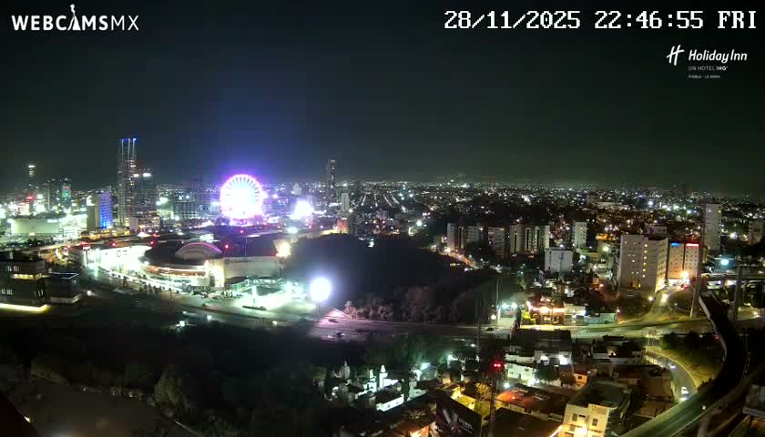 Puebla de Zaragoza City Skyline Live Cam - Puebla, Estado de Puebla, Mexico