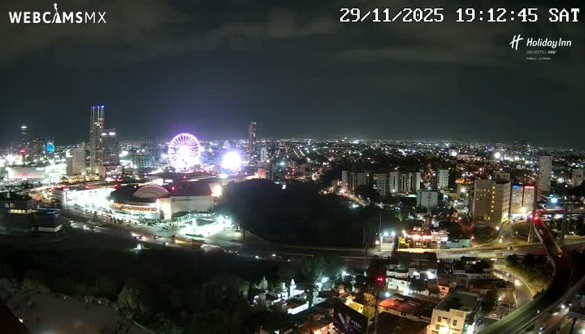 Puebla de Zaragoza City Skyline Live Cam - Puebla, Estado de Puebla, Mexico