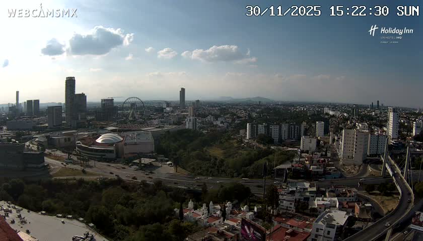 Puebla de Zaragoza City Skyline Live Cam - Puebla, Estado de Puebla, Mexico