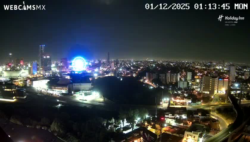 Puebla de Zaragoza City Skyline Live Cam - Puebla, Estado de Puebla, Mexico