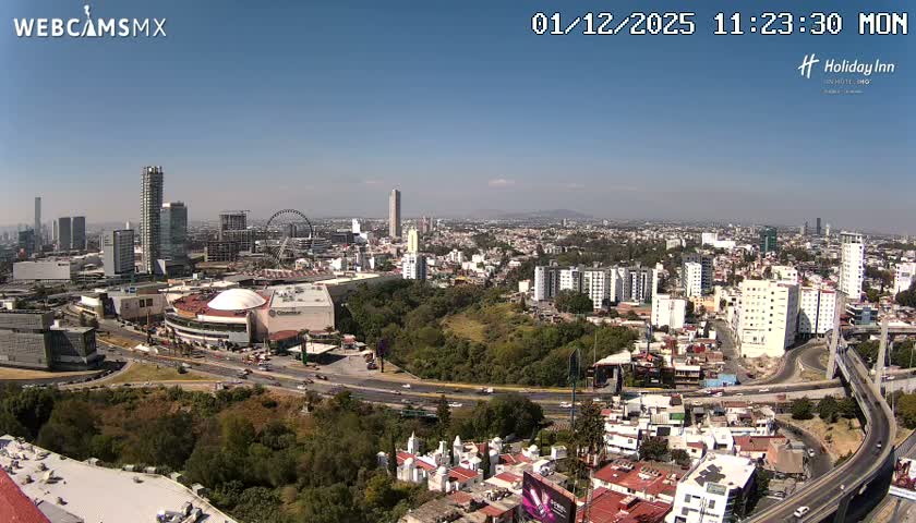 Puebla de Zaragoza City Skyline Live Cam - Puebla, Estado de Puebla, Mexico