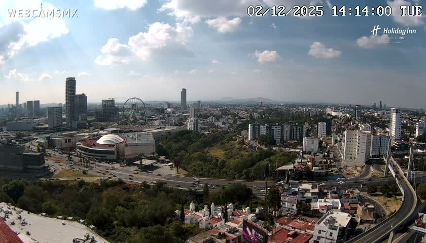 Puebla de Zaragoza City Skyline Live Cam - Puebla, Estado de Puebla, Mexico