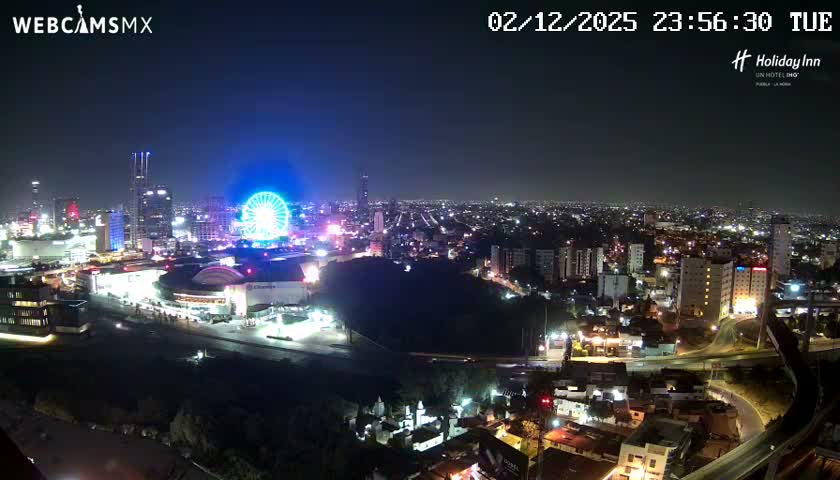 Puebla de Zaragoza City Skyline Live Cam - Puebla, Estado de Puebla, Mexico