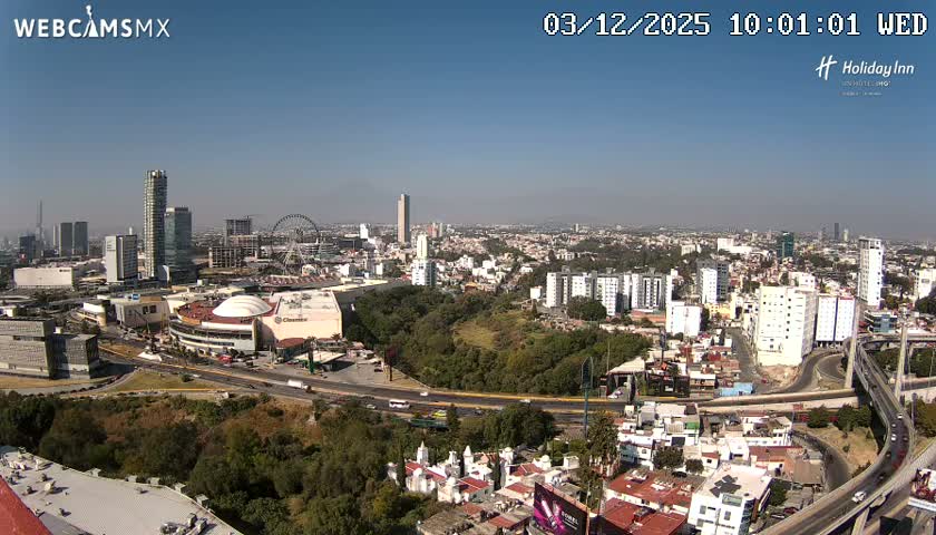 Puebla de Zaragoza City Skyline Live Cam - Puebla, Estado de Puebla, Mexico