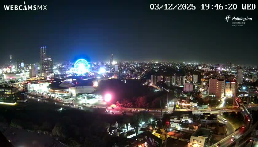 Puebla de Zaragoza City Skyline Live Cam - Puebla, Estado de Puebla, Mexico