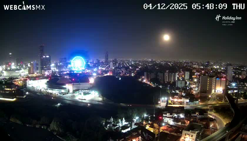 Puebla de Zaragoza City Skyline Live Cam - Puebla, Estado de Puebla, Mexico
