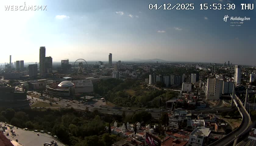 Puebla de Zaragoza City Skyline Live Cam - Puebla, Estado de Puebla, Mexico