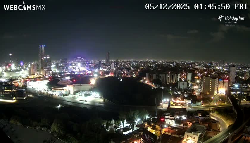 Puebla de Zaragoza City Skyline Live Cam - Puebla, Estado de Puebla, Mexico