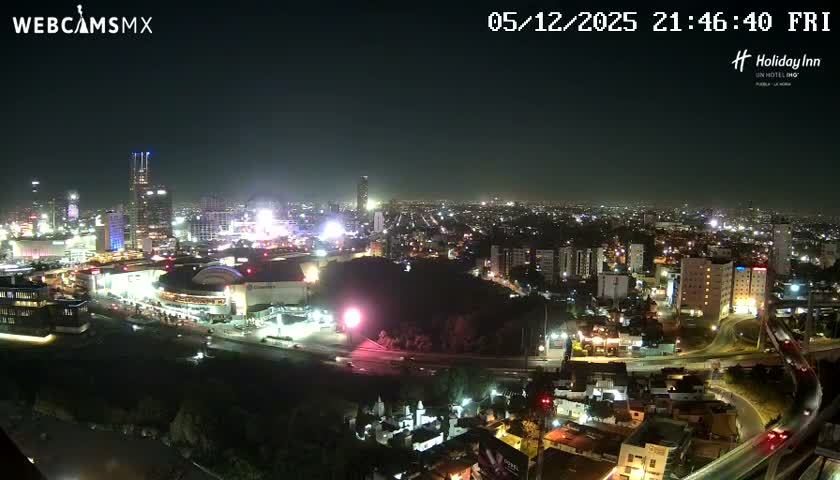 Puebla de Zaragoza City Skyline Live Cam - Puebla, Estado de Puebla, Mexico